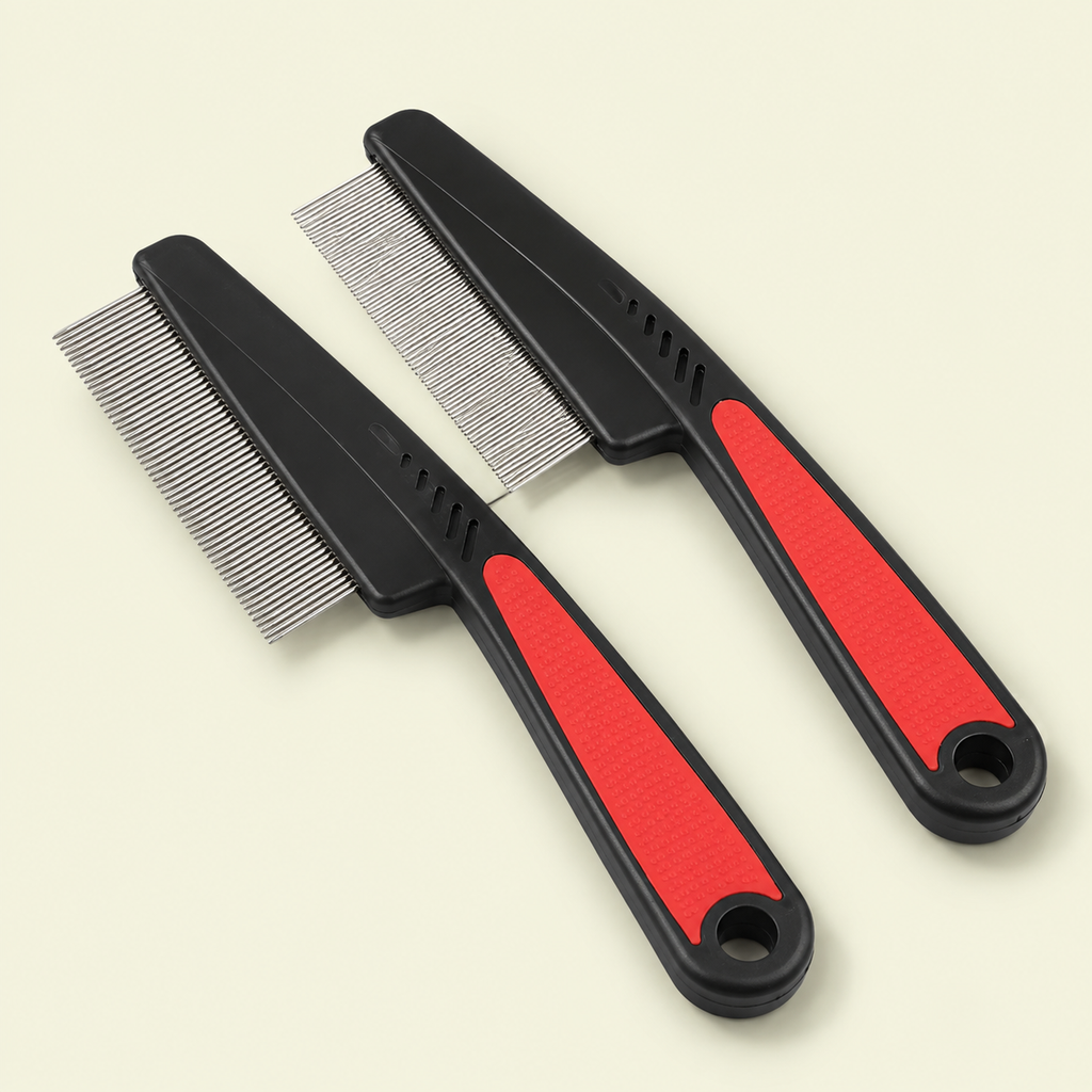 Metal Head Lice Comb Fine Tooth | Pet Dog Cat Flea Hair Kids Nit Eggs Removal