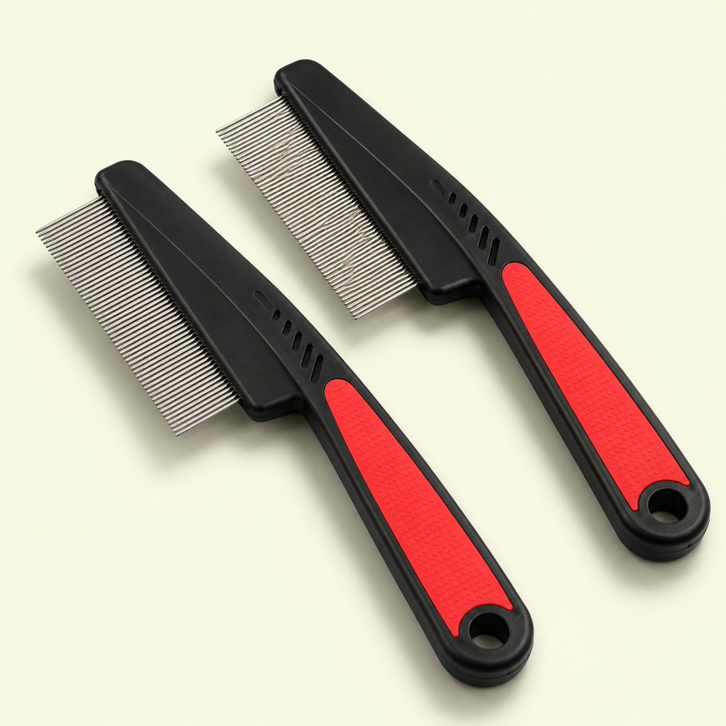 Metal Head Lice Comb Fine Tooth | Pet Dog Cat Flea Hair Kids Nit Eggs Removal