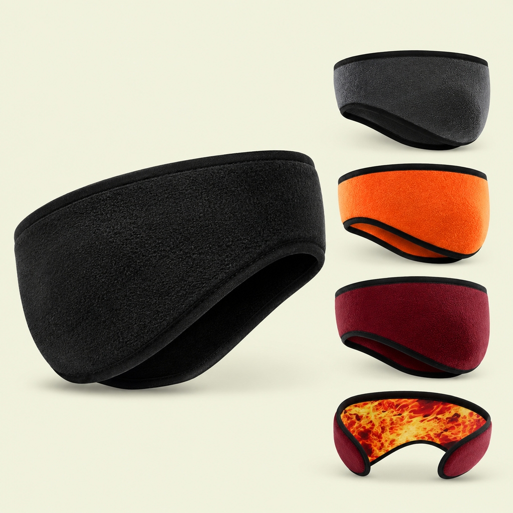 Unisex Soft Fleece Running Headband Winter Warmer Ear Muff Ski Snowboard Outdoor